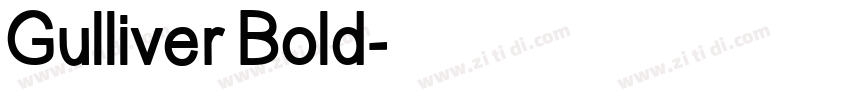 Gulliver Bold字体转换